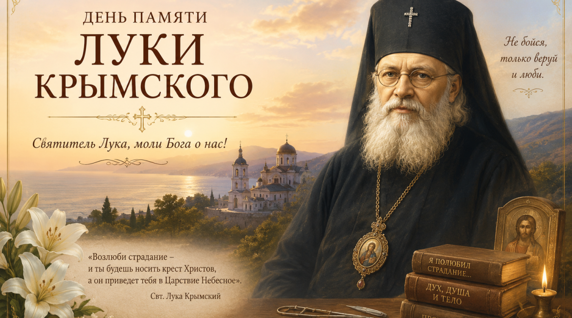 11 июня — День памяти святителя Луки Крымского